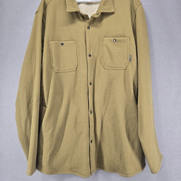Eddie Bauer Men's Faux Sherling Lined Jacket, 2XL, Dark Tan, NWT - Picture 2 of 11